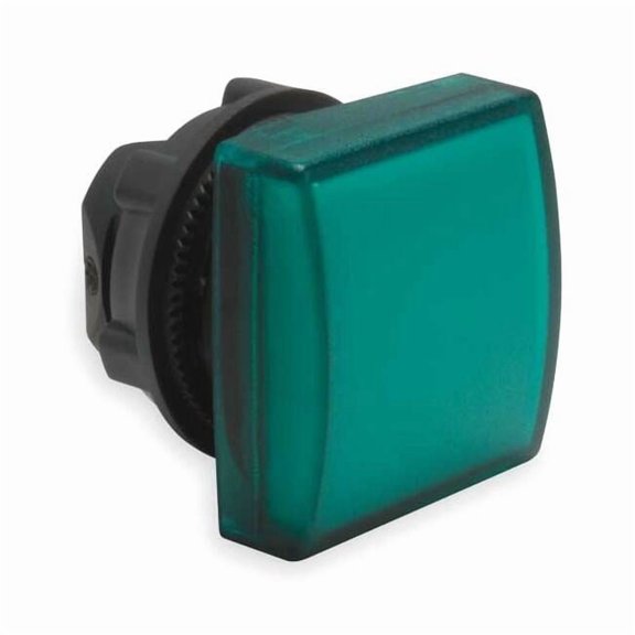 Schneider Electric Pilot Light Head,Green,LED ZB5CV033