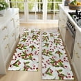 thumbnail image 4 of Kitchen Rugs Sets Of 2,White Christmas Candy Cane Pattern Anti Fatigue Kitchen Mat Rugs Non Slip Washable,Decorative Kitchen Floor Mats for Kitchen,Sink,Laundry,17"X47", 4 of 5