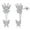Silver, variant on 925 Sterling Silver Hollowed Out Butterfly Stud Earrings, Dainty Butterfly Earrings for Women