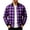 Buffalo Check, variant on Plaid Varsity Jacket for Men Ghalytn Buffalo Check Coat - Casual Zip Up Outerwear