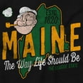 thumbnail image 2 of Popeye Sailor Maine State ME Cartoon Hoodie Sweatshirt Women Men Brisco Brands S, 2 of 6