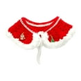 thumbnail image 1 of Bufanda de punto hecha a mano para mascotas Fernando Navidad Rojo S, 1 of 8