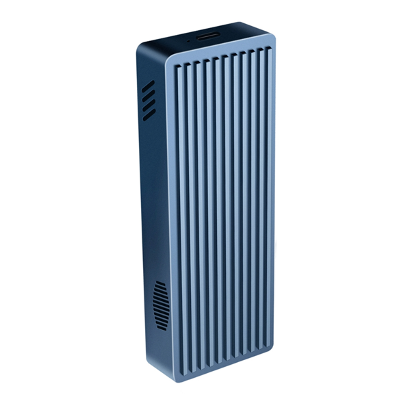 40Gbps USB4 M.2 NVME SSD Enclosure with Cooling Fan PCIe4.0 NVME Enclosure M.2 SSD Case Compatible with Thunderbolt3/4/5,1 * M.2 SSD Enclosure 1 * 40Gbps data cable