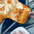 thumbnail image 4 of Xoenoiee Highland Cattle Sunflower Print Car Windshield Snow Ice Cover, Pumpkin Maple Leaves Waterproof Auto Sun Shade Thanksgiving Decor Vehicle Windproof Protect Cover Winter Frost Car Accessories, 4 of 7