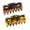 Tortoise Shell- Light Savana, variant on Parcelona French Classic Small 2.5" Celluloid Set of 2 Jaw Hair Claws for Women (GrayStreaks-BlushPink)