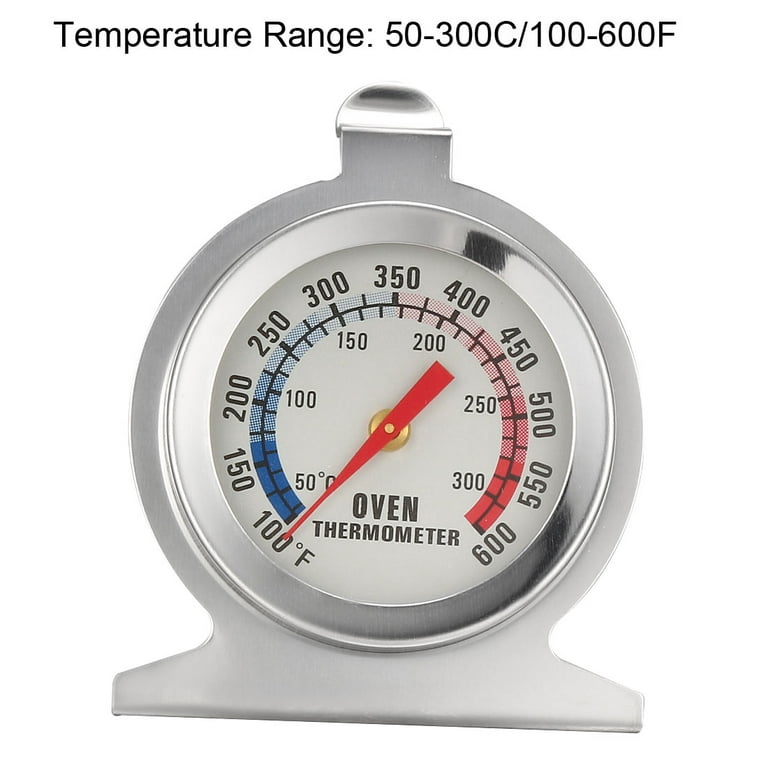 50-280 Celsius Oven Thermometer Stainless Steel Stand Large Dial