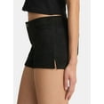 thumbnail image 4 of No Boundaries Faux Suede Low-Rise Hot Shorts, 2'' Inseam, Women's, 4 of 5