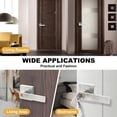 thumbnail image 4 of PWTOOL Passage Door Lever Handlesets 12 Pieces Metal Door Lever Lock Square Panel for Commercial Bathroom Bedroom Left or Right Handing calm, 4 of 9