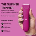 thumbnail image 4 of Meridian Slimmer Trimmer Bikini & Body Hair Grooming Shaver, USB Rechargeable Electric Shaver for Women & Men, Cosmos, 4 of 14