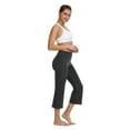 thumbnail image 3 of BALEAF Women Yoga Capris flared Pants with Side Pockets - 21"Charcoal L, 3 of 7
