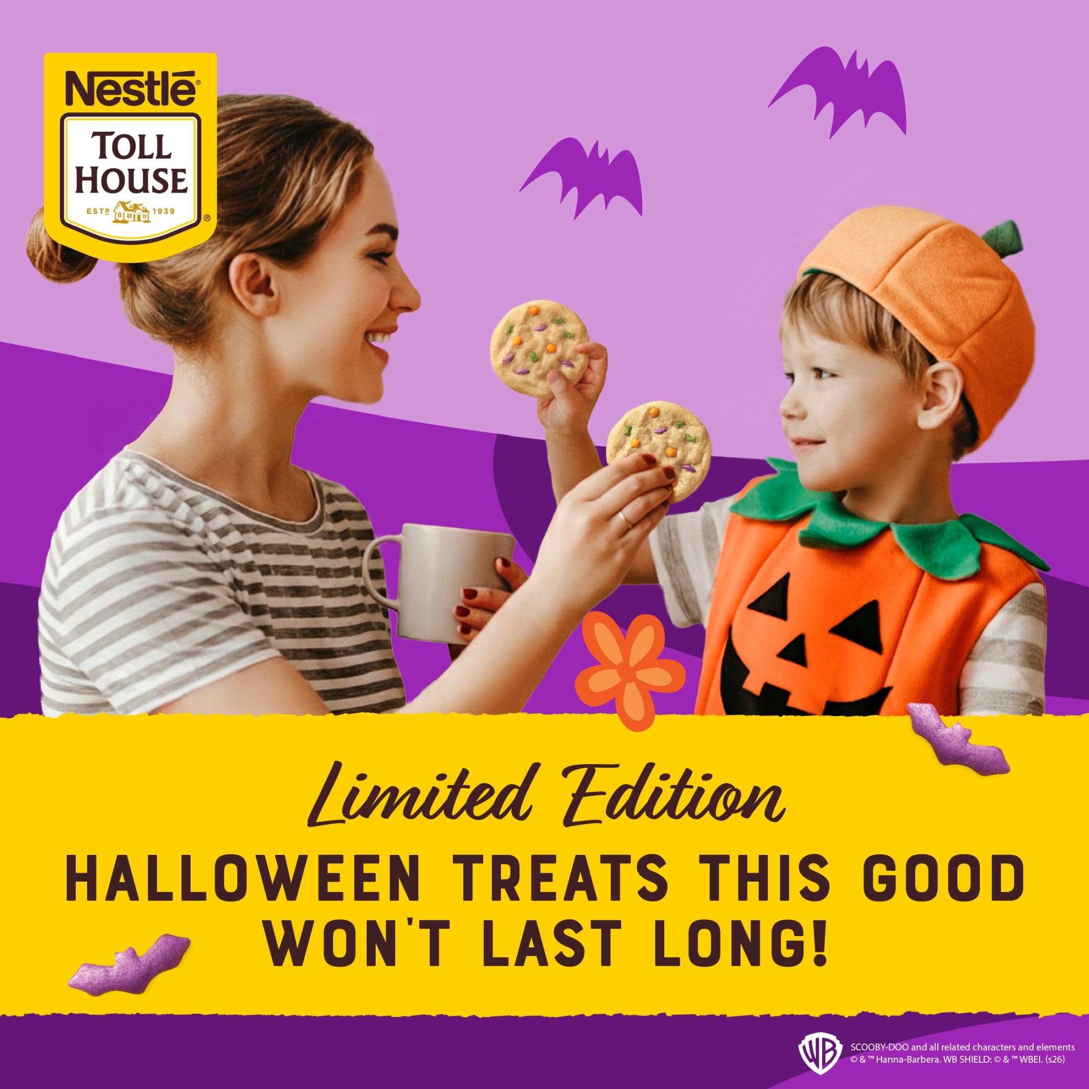 Nestle Toll House Scooby Doo Sugar Cookie Dough, Scooby Snacks, Halloween Cookies, 20 Cookies 14 oz