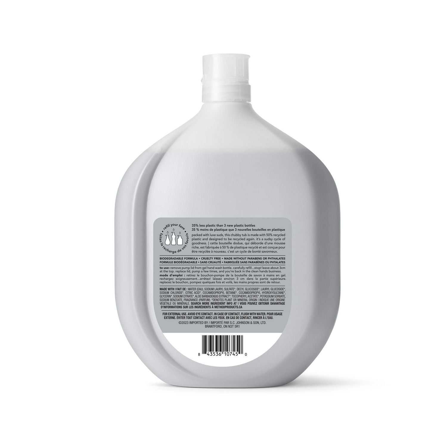 Method Gel Hand Wash Refill Vetiver Amber 1L