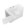 thumbnail image 4 of Meditub Collection 30 in. L x 60 in. W Left Side Drain Soaker Jetted Bathtub in White with Fast Filling Faucet Set, 4 of 4