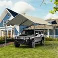 thumbnail image 6 of Carport, 10x20ft Heavy Duty Portable Garage, Car Port with Storage Shed, Car Canopy with Removable All-Season Tarp Sidewalls & Doors for Car, Truck, Boat, Party, White, 6 of 13