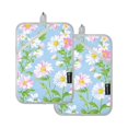 thumbnail image 7 of Yayeee Pot Holders Kitchen Heat Resistant with Pocket 7"x9.8" Cotton Oven Cooking Hot Pads, Blue Floral, 7 of 7