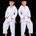 thumbnail image 1 of Greeniant Taekwondo Karate traje niños adultos artes marciales blusa pantalones disfraces Boxeo blanco L Greeniant CE0699-03B, 1 of 6