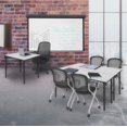 thumbnail image 2 of 66" x 24" Kee Folding Training Table- White/ Black, 2 of 8