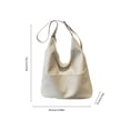thumbnail image 3 of Leather Tote Bag For Women Large Capacity Shoulder Bag Casual Work Purse Handbag Office Travel White, 3 of 6