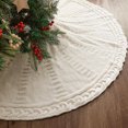 thumbnail image 1 of Falda para árbol de Navidad LimBridge, color blanco crema, 122 cm, tejido trenzado, 1 of 6