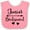 Pink and White, variant on Inktastic Junior Bridesmaid Wedding Bridal Party Girls Baby Bib