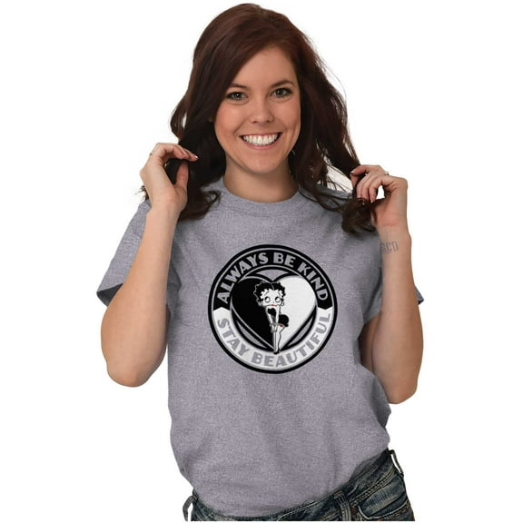 Betty Boop Always Be Kind Cute Women's Graphic T Shirt Tees Brisco Brands S