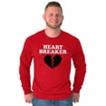 thumbnail image 5 of Heartbreaker Valentines Day Break Up Long Sleeve TShirt Men Women Brisco Brands L, 5 of 6