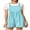 Light Blue, variant on Diconna Women's Short Overalls Casual Summer Rompers Sleeveless Solid Color Shortalls Baggy Jumpsuits