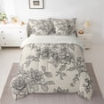 thumbnail image 2 of Homewish Countryside Flower 7-Piece Twin Bedding Sets,Rustic Botanical Floral Bedding Comforter Set,Black Gray Sheet Sets For Girls Teens,Ultra Soft Home Decor Reversible, 2 of 8