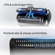 Braun Beard Shaver Series 5 for Men, with 3 AquaFlex Blades, SkinGentle Foil, Black