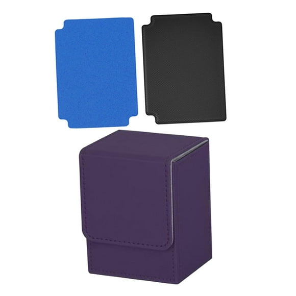 Caja de Baraja de Cartas Coleccionables Cola Violeta 8 cm x 7,8 cm x 10,3 cm