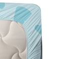 thumbnail image 4 of Ambesonne Cartoon Fitted & Top Sheet Set with Sham, Heart Seal Love, Pale Blue Vermilion, 4 of 5
