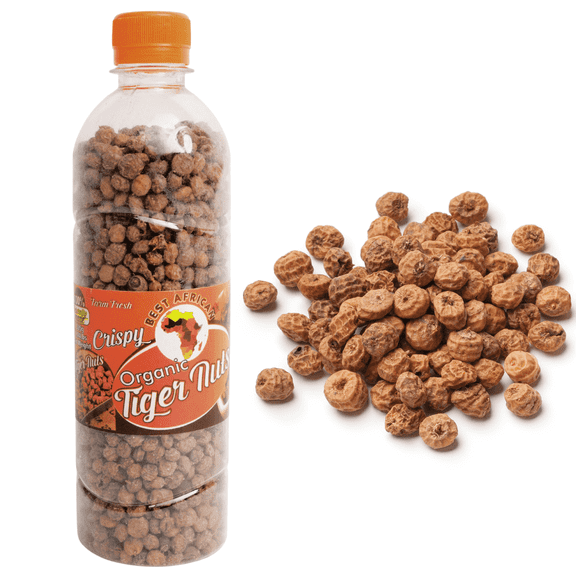 African Delights Organic Tiger Nuts Snack - Gluten-Free Superfood 12oz