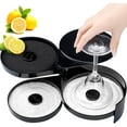 thumbnail image 1 of fafa-Margarita Salt Rimmer Set, New Upgraded 1 Pack 3 Tier Bar Glass Rimmer Black Plastic Sugar and Salt Rimmer Box with Sponge for Cocktail Bartender Tool, 1 of 4