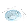 thumbnail image 7 of Elderly Toilet Seat Basin Woman Sitz Bath with Drain Holes Durable 39x39x12cm Anti Slip Avoid Squats for Standard Toilets and Commode Chair Blue, 7 of 7