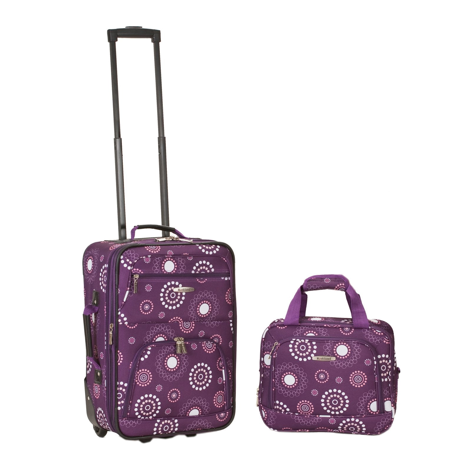 Rockland Fashion Softside Upright 2 Piece Luggage Set F102