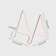 thumbnail image 2 of Simple Wrought Iron Organizer Tablet Book Newspaper Rack Metal Magazine Holder Rack Multifunction Desktop Display Stand Rose gold, 2 of 4