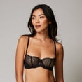 thumbnail image 2 of Journelle Women's Allegra Balconette Bra in Black, 2 of 3