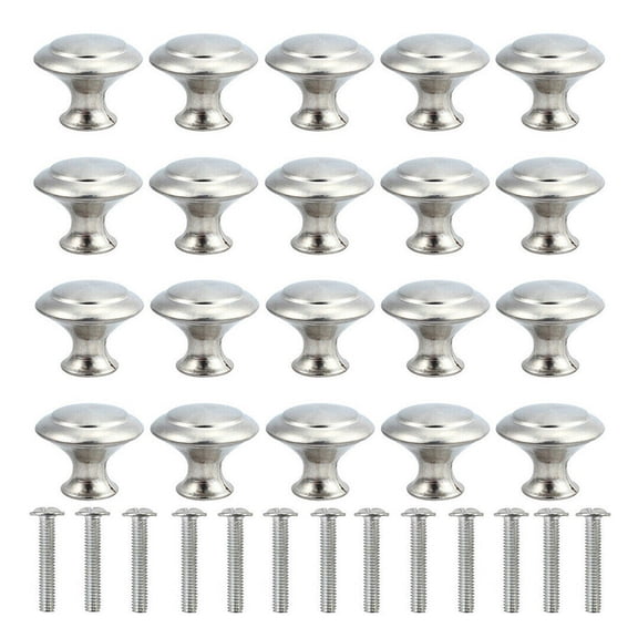 20 Pcs Drawer Pulls Door Knobs Single-hole Handles Cabinet Drawer Knob Steel Cabinet Knobs Drawer Knobs