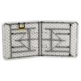 thumbnail image 3 of Bowery Hill Inch Bi-fold Folding Table in White, 3 of 8