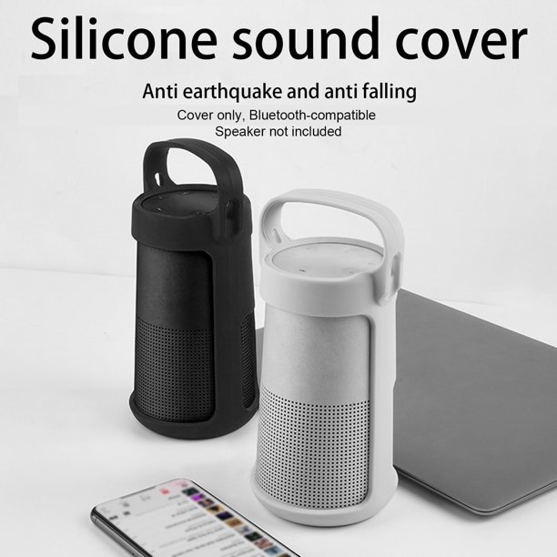 Funda para altavoz SUSUchens, a prueba de golpes, anticaídas, resistente al desgaste y a la suciedad, con asa, decorativa, de silicona suave, compatible con Bluetooth, estuche de viaje para
