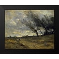 thumbnail image 2 of Corot, Jean-Baptiste-Camille 18x15 Black Modern Framed Museum Art Print Titled - A Gust of Wind, 2 of 5