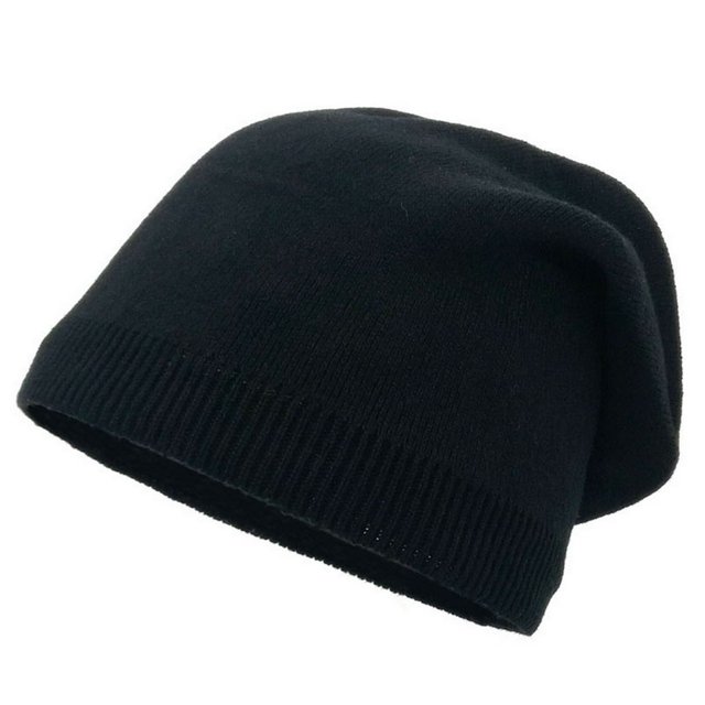 Bonnet Tricoté Élégant Chaud Automne Hiver Couleur Unie Toucher Doux Résistant au Froid Mode