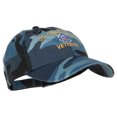 thumbnail image 5 of US Coast Guard Veteran Military Embroidered Enzyme Camo Cap - Sky OSFM, 5 of 5