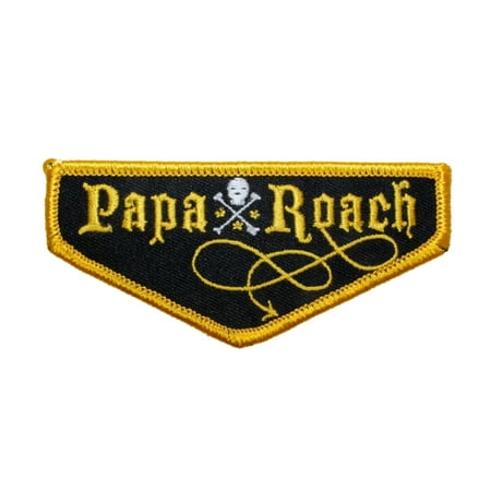 Papa Roach Band Name Badge Patch Rock Metal Music Embroidered Iron On