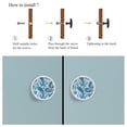 thumbnail image 4 of 4 Pcs Blue Paisley Knobs for Kitchen Cabinet Cupboard Dresser Bookcase Drawer Pulls Handles Round Home Decor, 4 of 5