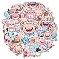 thumbnail image 2 of 35pcs Cute Axolotl Animal Stickers Funny Cartoon Stationery Stickers for Luggage Phone Laptops, 2 of 9