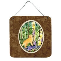 Carolines Treasures SS8887DS66 Golden Retriever Aluminum Metal Wall or Door Hanging Prints, 6 x 6", Multicolor