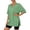 Summer shirts for women Light Green, variant on Oversized Tshirts Short Sleeve Side Split Crewneck Tops Casual Summer Workout Gym Baggy Basic Tee Khaki XXL