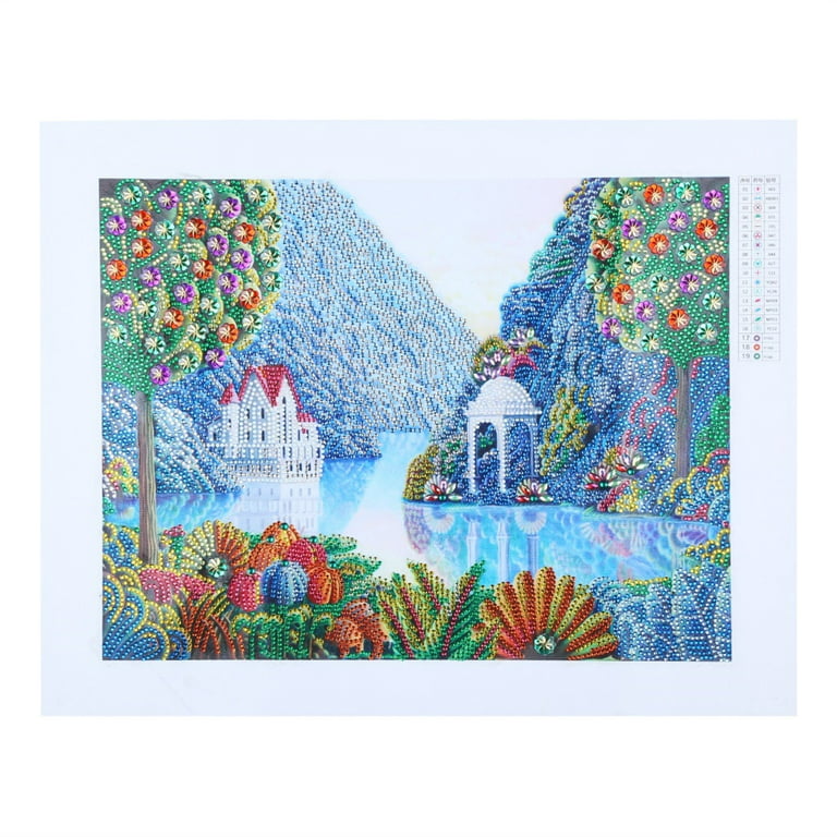Diamond Paintings,Special Shaped Diamond Painting Diy 5D Partial Drill  Cross Stitch Kits Crystal R 