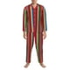 thumbnail image 3 of Balery Mexican Serape Blanket Stripes Pijama para Hombre de Dos Piezas con Manga Larga, Conjunto de Dormir y Descanso Suave con Bolsillos-XX-Large, 3 of 7